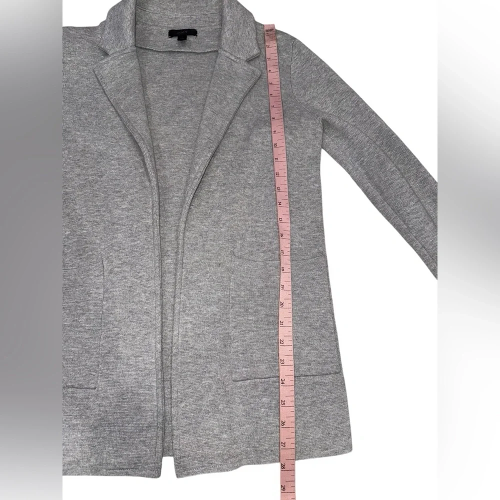 J. Crew Sophie Open-Front Sweater-Blazer in Heather Gray - Size XS